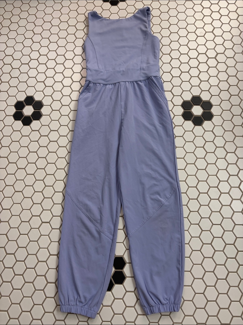 abercrombie kids Lavender Sleeveless Jumpsuit with pockets size youth 9-10